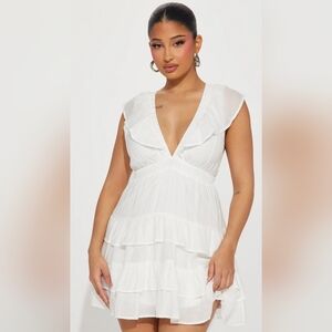 Fashion Nova White Mini Dress